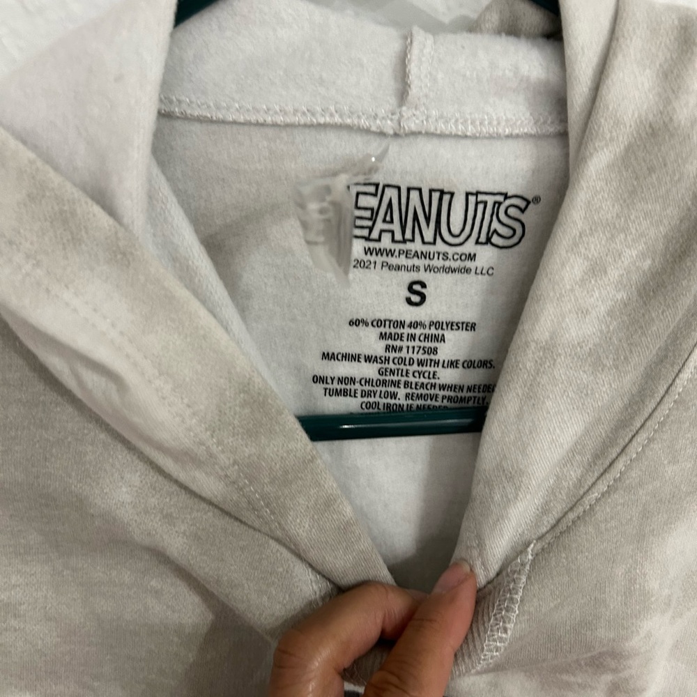 💰PRICE ⬇️
PEANUTS • Grey Tie Dye Hoodie SweatShirt • Size S • - Picture 11 of 11